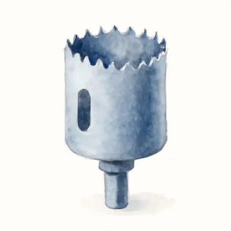 Water color illustrative image of a generic 3 in. Bi-Metal Hole Saw