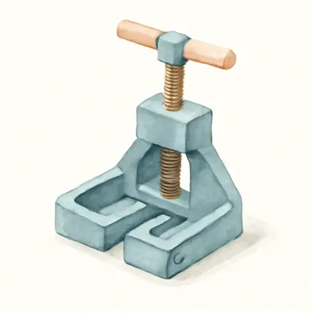 Water color illustrative image of a generic 3 in. Corner Clamp