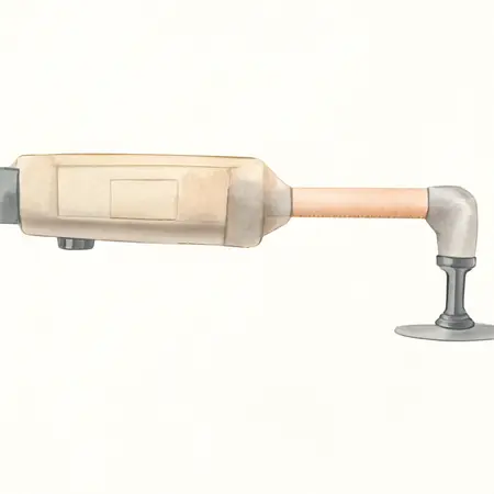 Water color illustrative image of a generic 3 in. High Speed Extended Reach Air Cut-off Tool