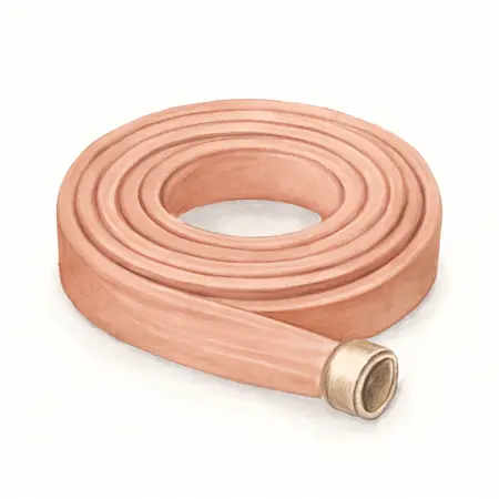 Water color illustrative image of a generic 3 in. x 25 ft. PVC Discharge Hose