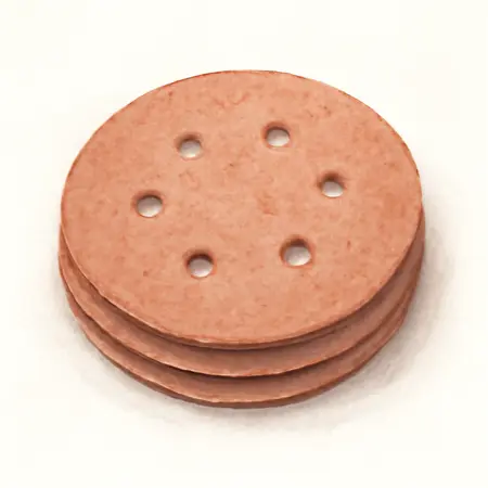 Water color illustrative image of a generic 3 in. 120 Grit Twist-Lock Sanding Discs Type TR/III with Ceramic Alumina Grain, 3 Pack