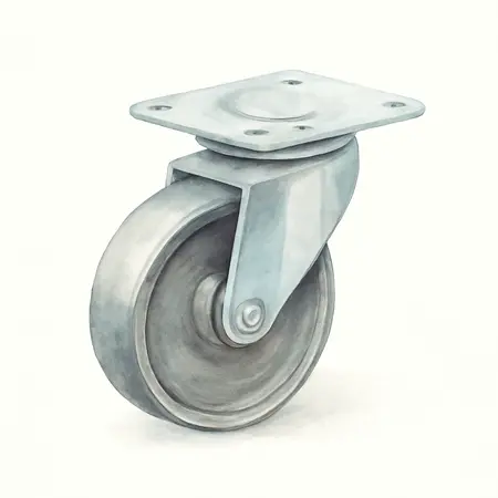 Water color illustrative image of a generic 3 in. Cast Iron Swivel Caster