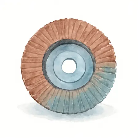 Water color illustrative image of a generic 3 in. Twist-Lock Flap Disc