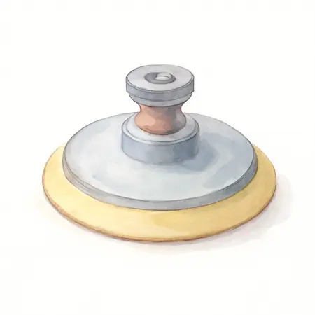 Water color illustrative image of a generic 3 in. Type TR/III Twist-Lock Backing Pad
