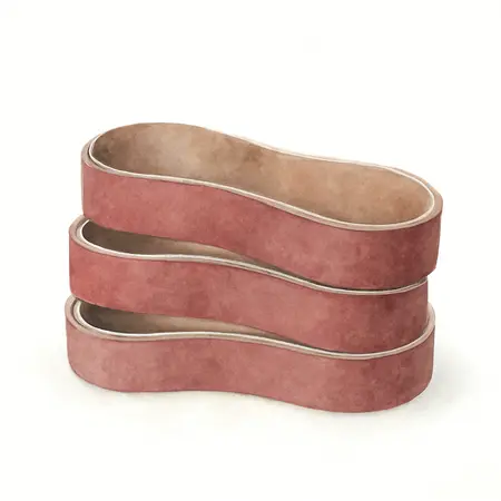 Water color illustrative image of a generic 3 in. x 18 in., 36-Grit Sanding Belts with Zirconia Alumina Grain, 3-Pack