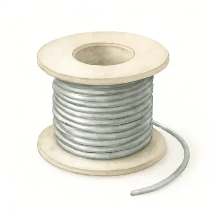 Water color illustrative image of a generic 3mm Lead-Free Silver Solder
