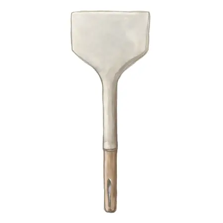 Water color illustrative image of a generic 4-1/2 in. SDS-MAX Type Clay Spade Bit