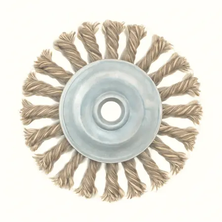Water color illustrative image of a generic 4-1/2 in. Stainless Knotted Wire Wheel