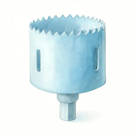 Water color illustrative image of a generic 4-1/4 in. Bi-Metal Hole Saw