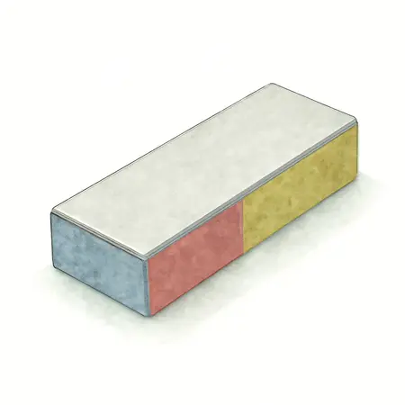 Water color illustrative image of a generic 4-Sided Diamond Hone Block