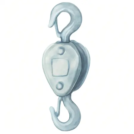 Water color illustrative image of a generic 4000 lb. Capacity Lifting Block