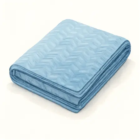 Water color illustrative image of a generic 40 in.  x 72 in.  Moving Blanket