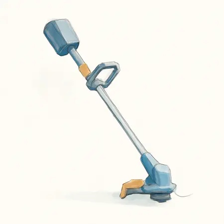 Water color illustrative image of a generic 40v Lithium-Ion Cordless 15 In. String Trimmer  - Tool Only