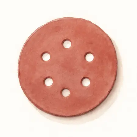 Water color illustrative image of a generic 4-1/2 in., 80 Grit Fiber Sanding Discs, 5 Pack