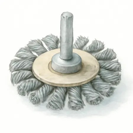 Water color illustrative image of a generic 4-1/2 in. Carbon Steel Knotted Wire Wheel