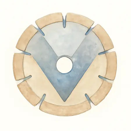 Water color illustrative image of a generic 4-1/2 in. Crack Chasing Diamond Blade