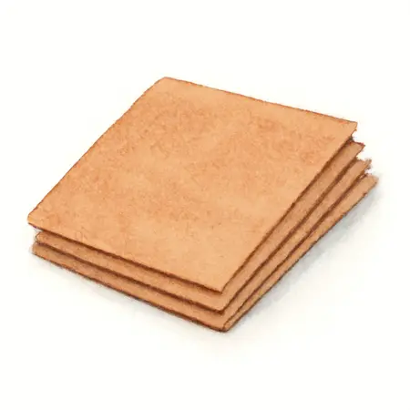 Water color illustrative image of a generic 4-1/2 in. x 5-1/2 in. 120 Grit 1/4 Sheet Sandpaper with Ceramic Alumina Grain, 5 Pack