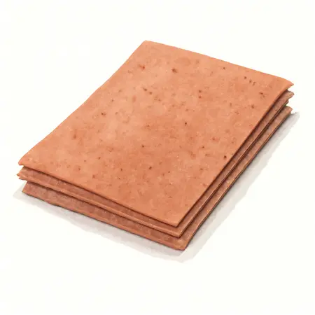 Water color illustrative image of a generic 4-1/2 in. x 5-1/2 in. 40 Grit 1/4 Sheet Sandpaper with Ceramic Alumina Grain, 5 Pack