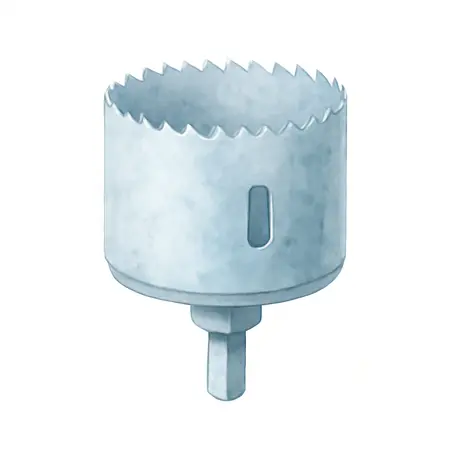 Water color illustrative image of a generic 4-1/4 in. Multi-Material Carbide Hole Saw