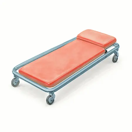 Water color illustrative image of a generic 43 in. Professional Creeper