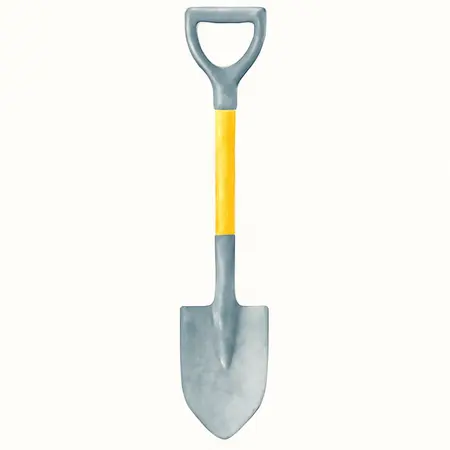 Water color illustrative image of a generic 46 in. Fiberglass Handle Drain Spade