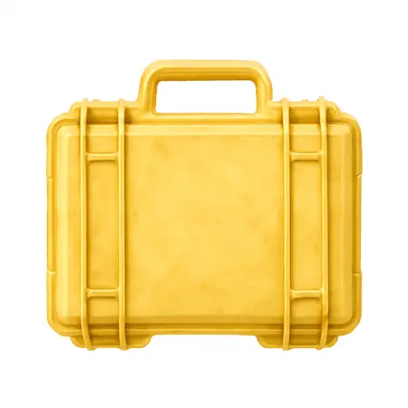 Water color illustrative image of a generic 4800 Weatherproof Protective Case, X-Large, Yellow