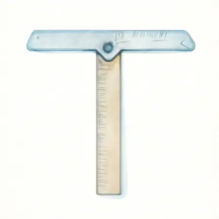 Water color illustrative image of a generic 48 in. Adjustable T-Square