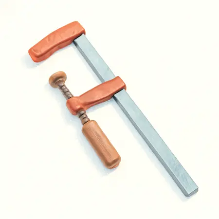 Water color illustrative image of a generic 48 in. Aluminum Bar Clamp
