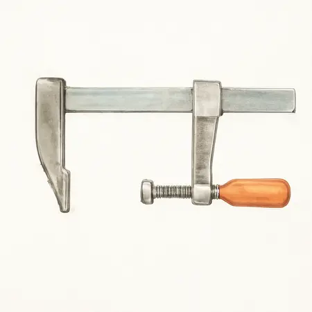 Water color illustrative image of a generic 48 in. Parallel Clamp