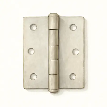 Water color illustrative image of a generic 4 In. Butt Hinge