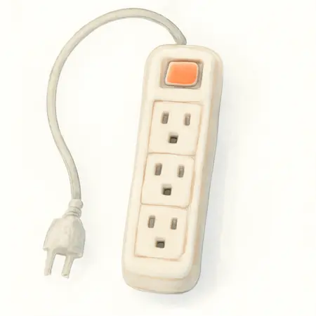 Water color illustrative image of a generic 4-Outlet Power Strip