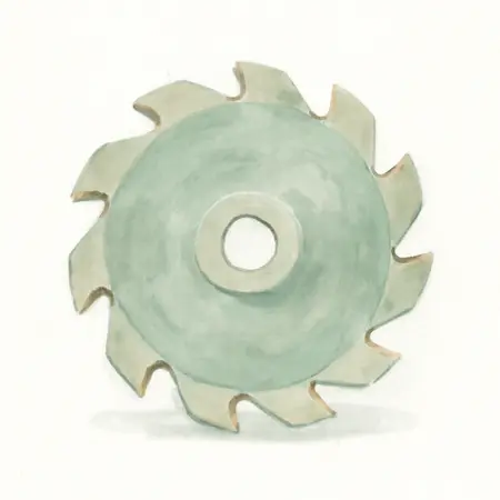 Water color illustrative image of a generic 4 in. 6T Plate Joiner Circular Saw Blade