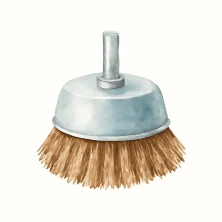 Water color illustrative image of a generic 3 in. Twisted Wire Cup Brush