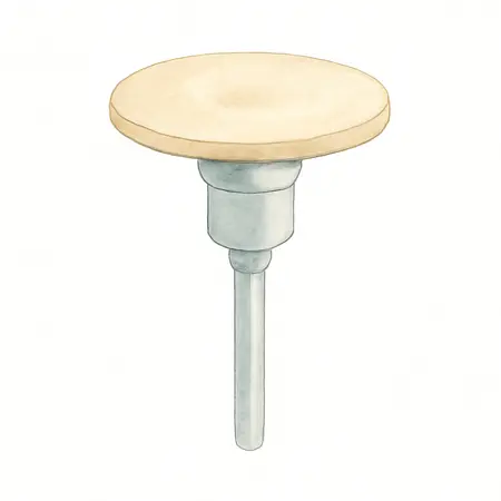 Water color illustrative image of a generic 4 in. Disc Holder with 1/4 in. Shank