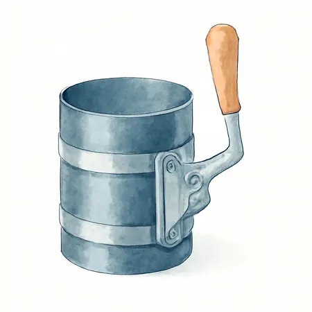 Water color illustrative image of a generic 4 in. Piston Ring Compressor