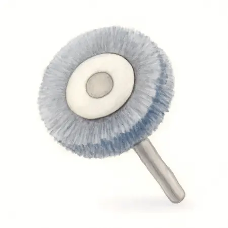 Water color illustrative image of a generic 4 in. Shaft Mounted Polycarbide Abrasive Wheel