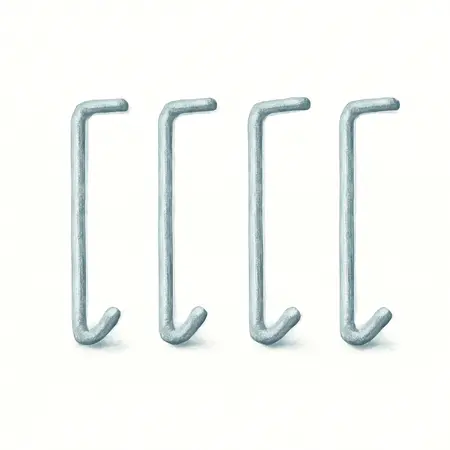 Water color illustrative image of a generic 4 in. Straight Pegboard Hooks, 4 Piece