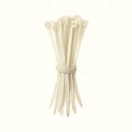 Water color illustrative image of a generic 4 in. White Cable Ties 100 Pk.
