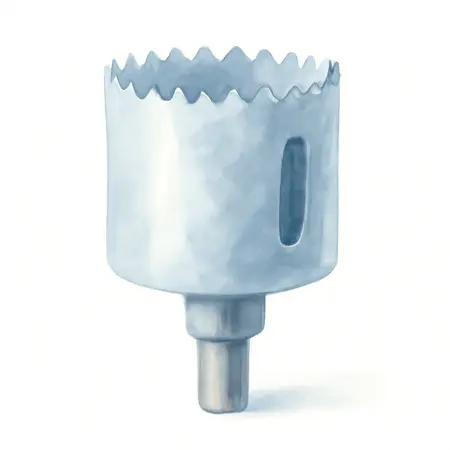 Water color illustrative image of a generic 4 in. Multi-Material Carbide Hole Saw