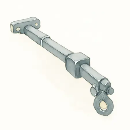 Water color illustrative image of a generic 5000 lb. Capacity Adjustable Tow Bar