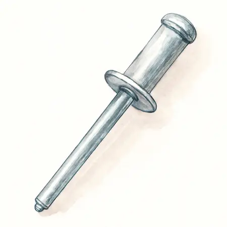 Water color illustrative image of a generic 500 Piece Aluminum Blind Rivet Assortment