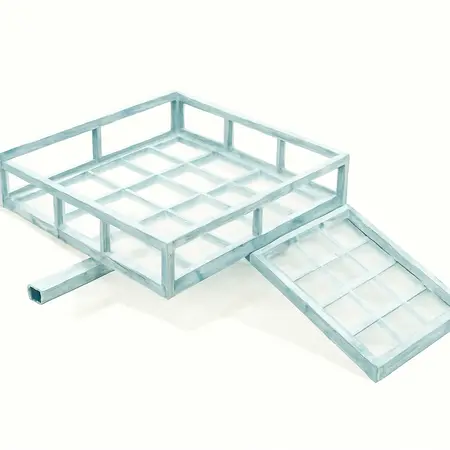 Water color illustrative image of a generic 500 lb. Capacity Aluminum Mobility Wheelchair and Scooter Carrier