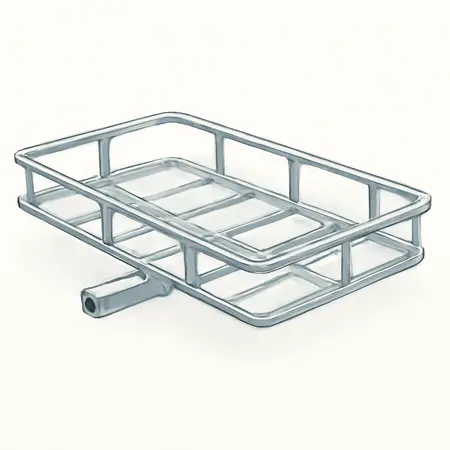 Water color illustrative image of a generic 500 lb. Steel Cargo Carrier