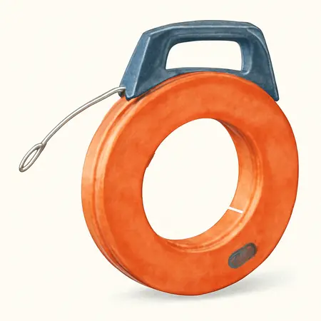 Water color illustrative image of a generic 50 Ft. Fish Tape