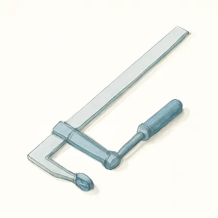 Water color illustrative image of a generic 50 In. Clamp Edge and Saw Guide