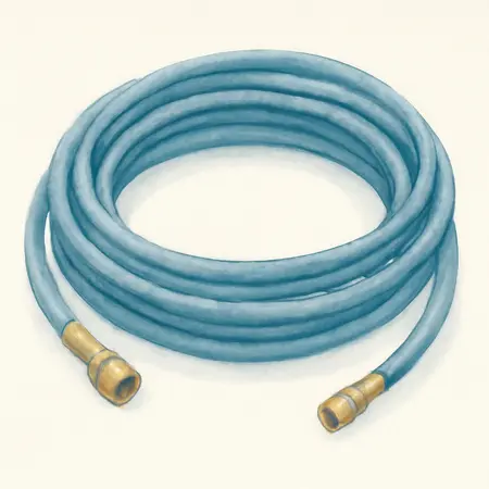 Water color illustrative image of a generic 50 ft. High Pressure Airless Paint Sprayer Hose