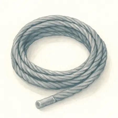 Water color illustrative image of a generic 50 ft. x 1/4 in. Aircraft Grade Wire Rope
