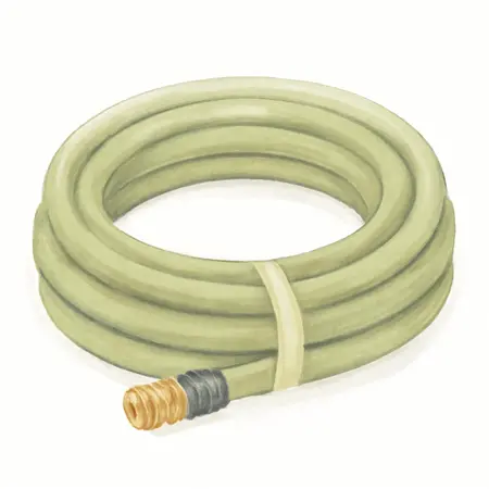 Water color illustrative image of a generic 50 ft. x 3/4 in. High Performance Contractor Grade Hose