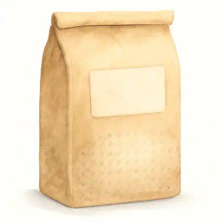 Water color illustrative image of a generic 50 lbs. Armex® Soda Medium Grade Media