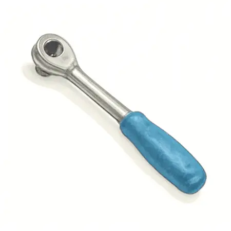 Water color illustrative image of a generic 5/16 in. Side-Terminal Battery Ratchet Wrench